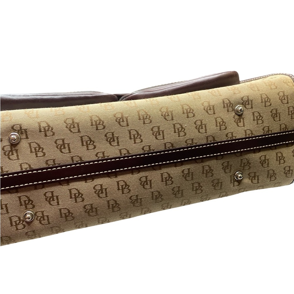 Dooney & Bourke Tan and Brown Briefcase - Picture 5 of 8